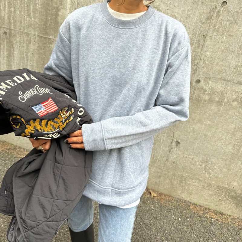 シンプル裏起毛スウェット(グレー/2size) | COPINE