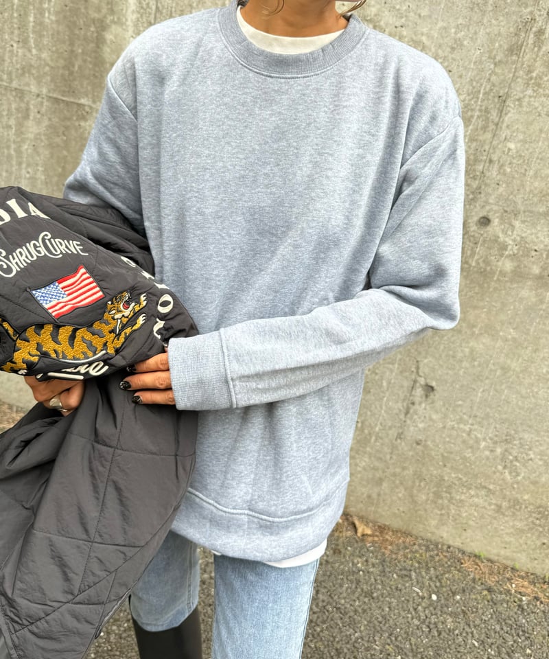 シンプル裏起毛スウェット(グレー/2size) | COPINE
