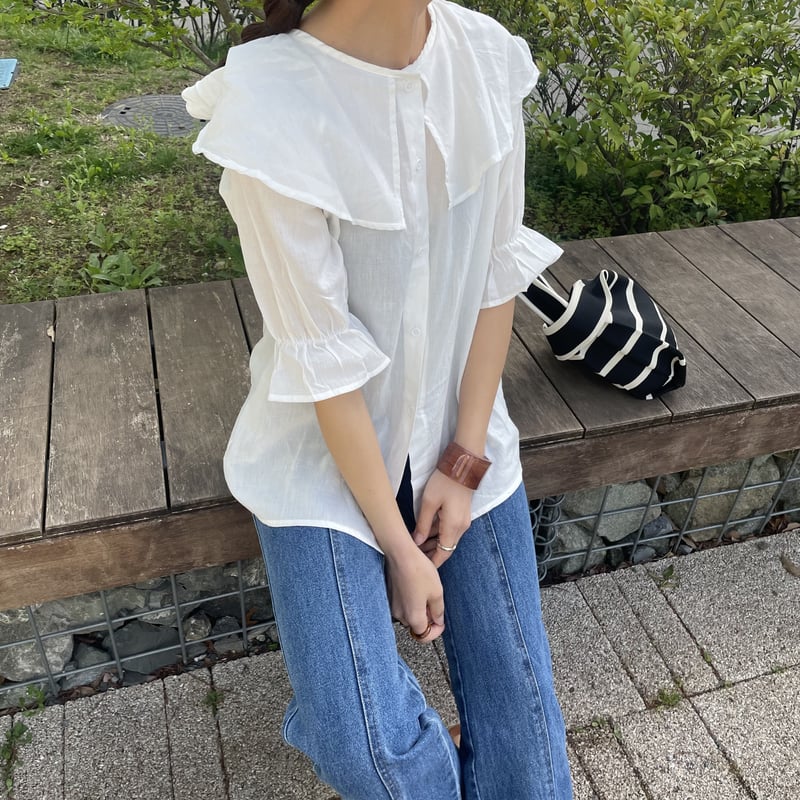 ラブティックボンボン　フリルビッグカラーGジャン フリルビッグカラーGジャン | La boutique BonBon(ラブティック