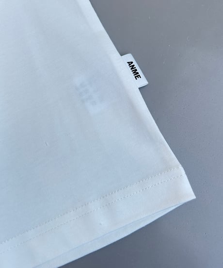 発泡ロゴプリントビッグtシャツ (オフホワイト)