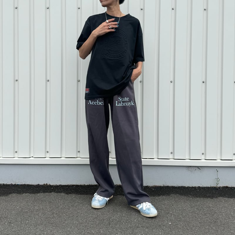 リヴドロワFEMME プリント チャコールグレー スウェット極美品 トレーナー スウェット フォトプリントスウェットトレーナー