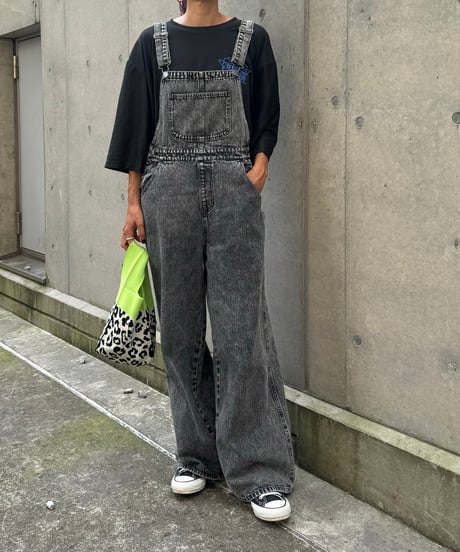 デニムワイドオーバーオール