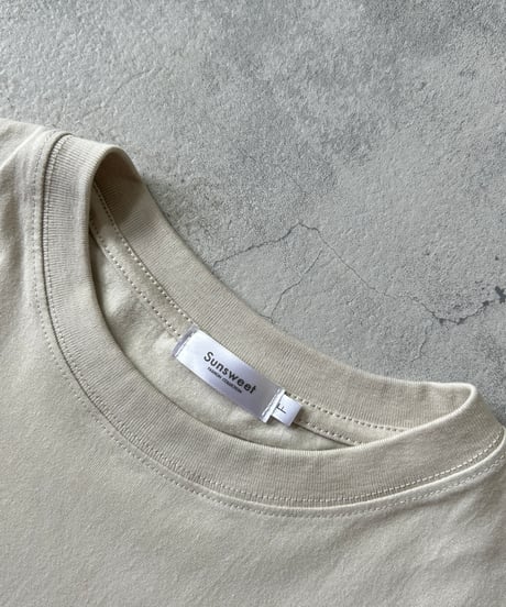 BACKコットンtシャツ(ベージュ)