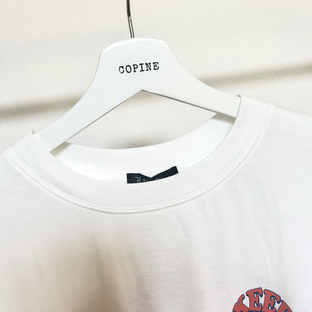 発砲プリントビッグTシャツ(ホワイト) | COPINE 発砲プリントビッグTシャツ(ホワイト) | COPINE