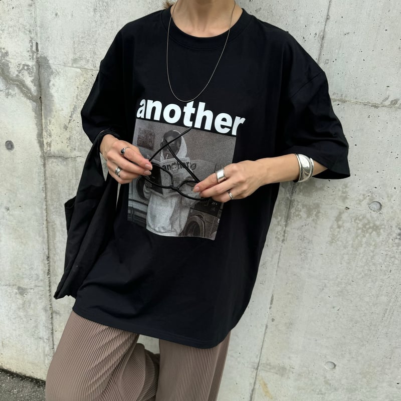 フォトプリントTシャツ(ブラック) | COPINE