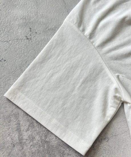 接触冷感裾フレア5分袖Tシャツ(ホワイト)
