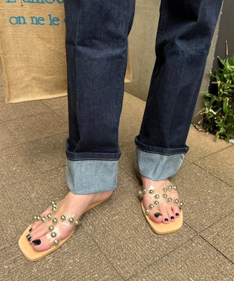 美シルエット！ハイウエストロールアップデニム(3size)