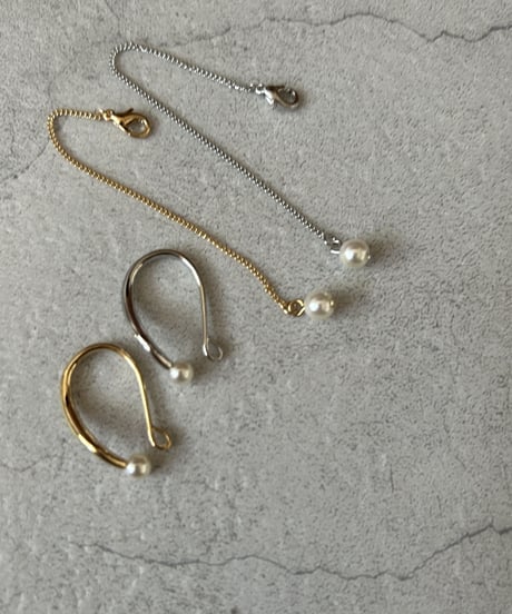 Hang Pearl Earcuff(2color)
