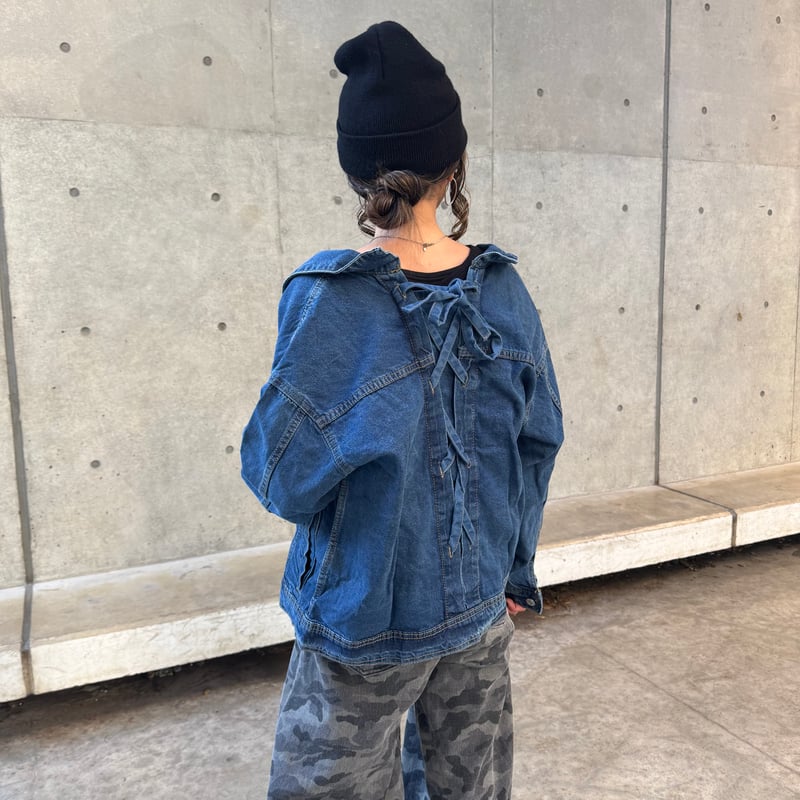 バックレースデニムジャケット | COPINE