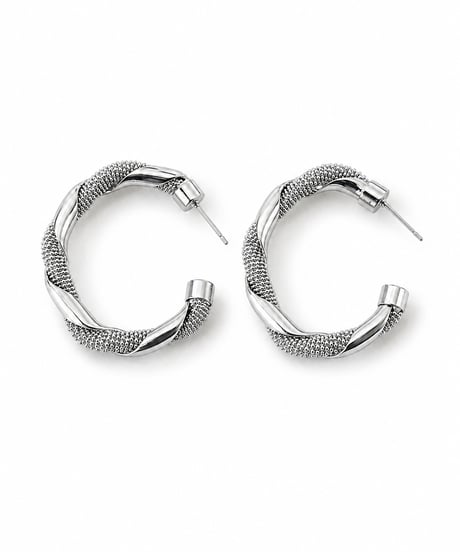 ツイストフープピアス(2color)
