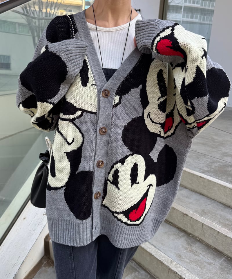 ミッキーマウスニットカーディガン | COPINE