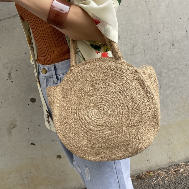 まり　 サークルかごバッグ サークル麻バッグ | COPINE