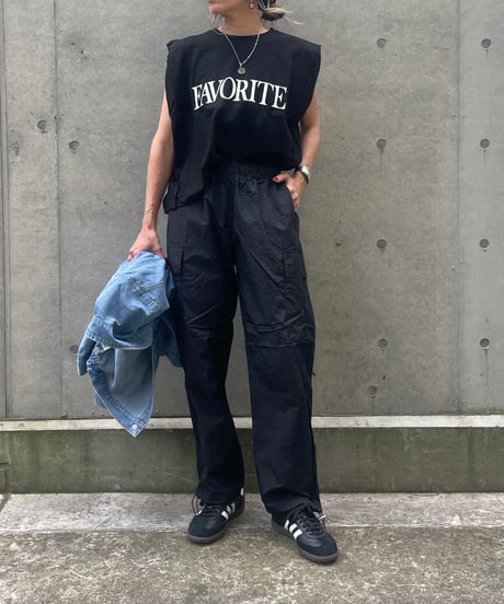 FAVORITEロゴカットソー(ブラック)