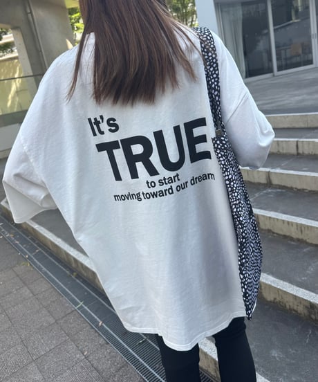 バックプリントビッグtシャツ (ホワイト)