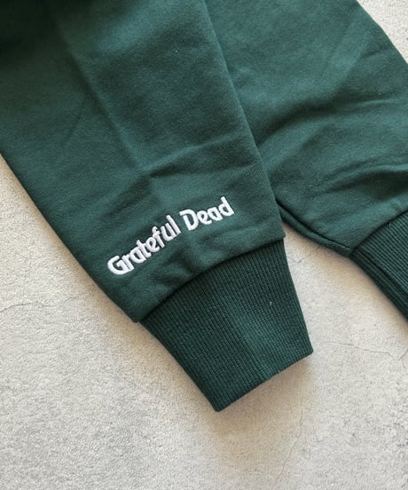 デッドベアサガラ刺繍ビッグスウェット(ダークグリーン)