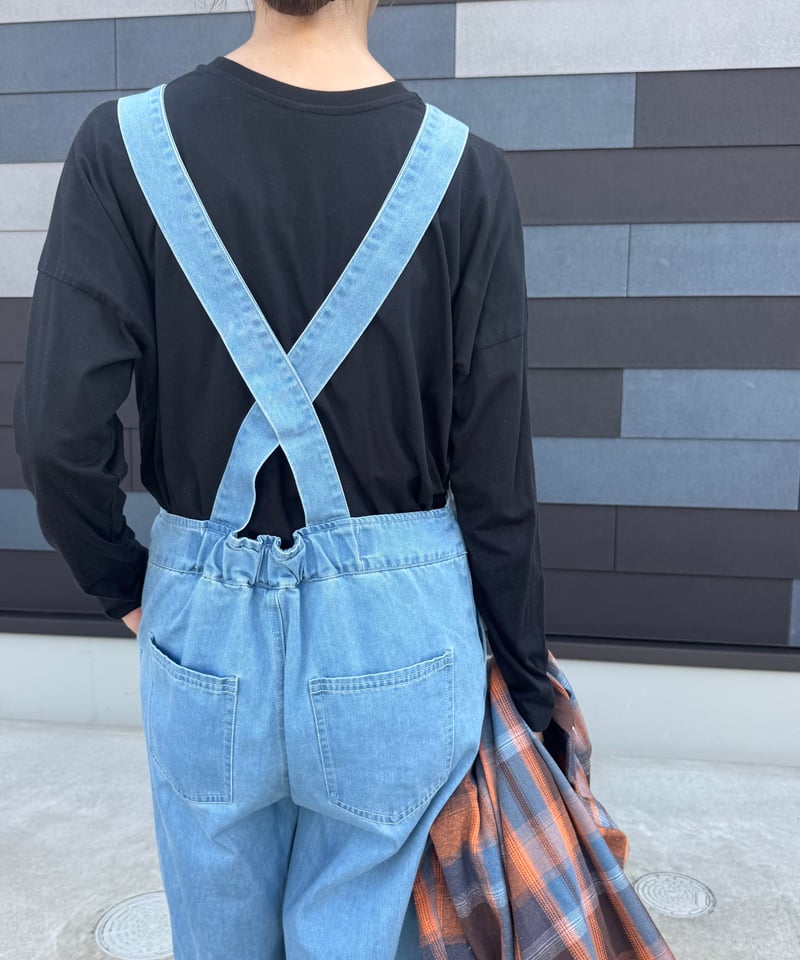7.5ozデニムサロペット(ライトブルー) | COPINE