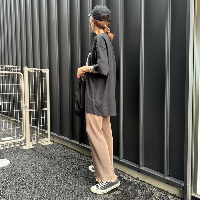 裾メロープリーツパンツ(モカ) | COPINE