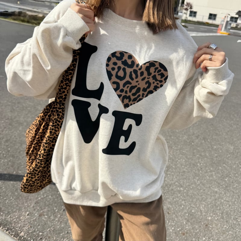 Aventulle　ハートプリントスウェット Aventulle ハートプリントスウェット Aventulle ハートプリント