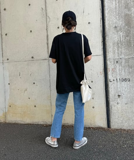 ハイウエストストレートデニム