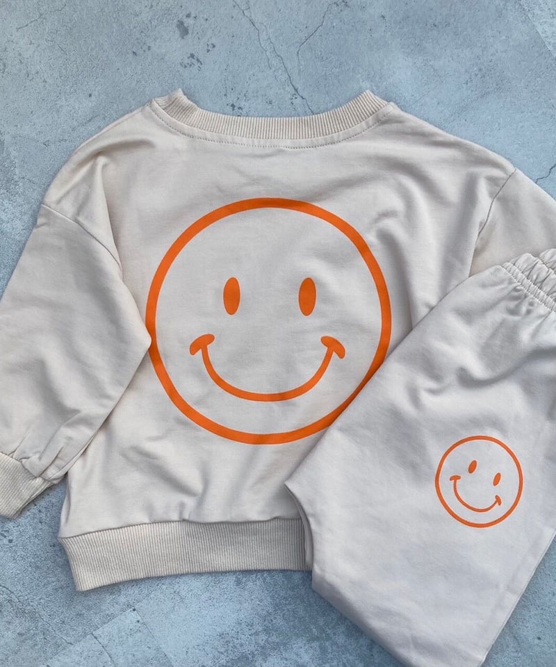 kids】ニコちゃんスウェットセットアップ(2color・2size) | COPINE