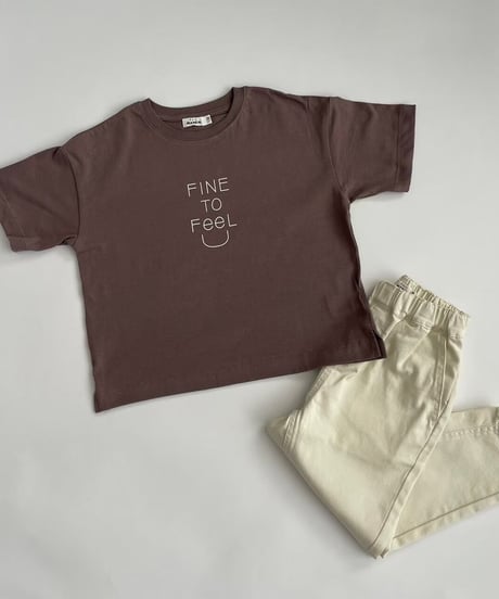【kids】フロントプリントモカtシャツ(110〜150)