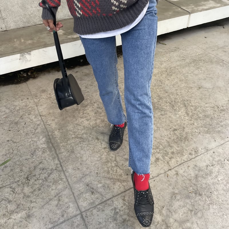 美シルエット！カットオフストレートデニム(2size) | COPINE