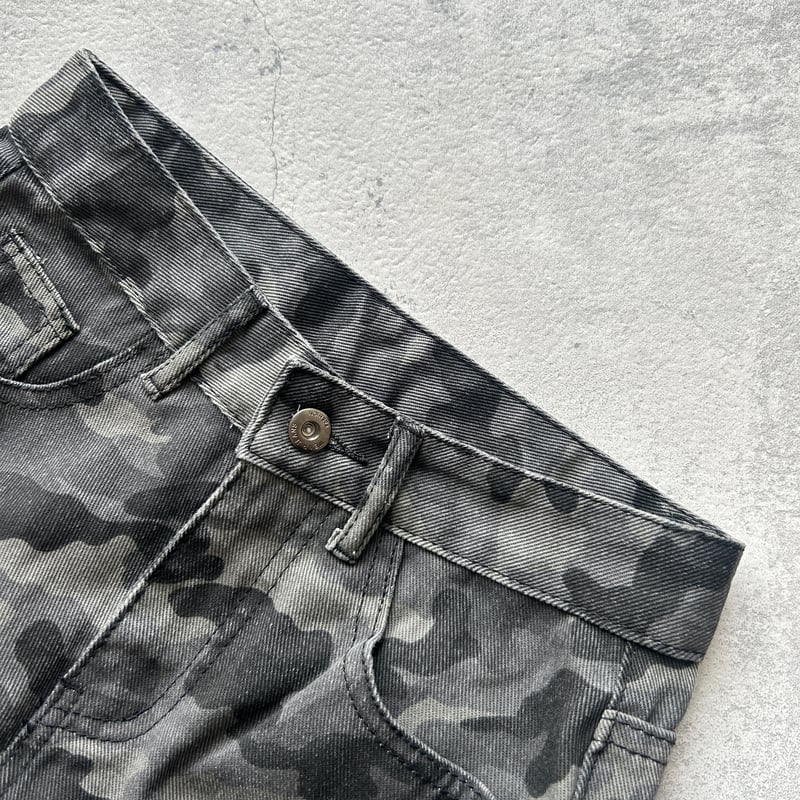 迷彩ハイウエストワイドデニムパンツ | COPINE