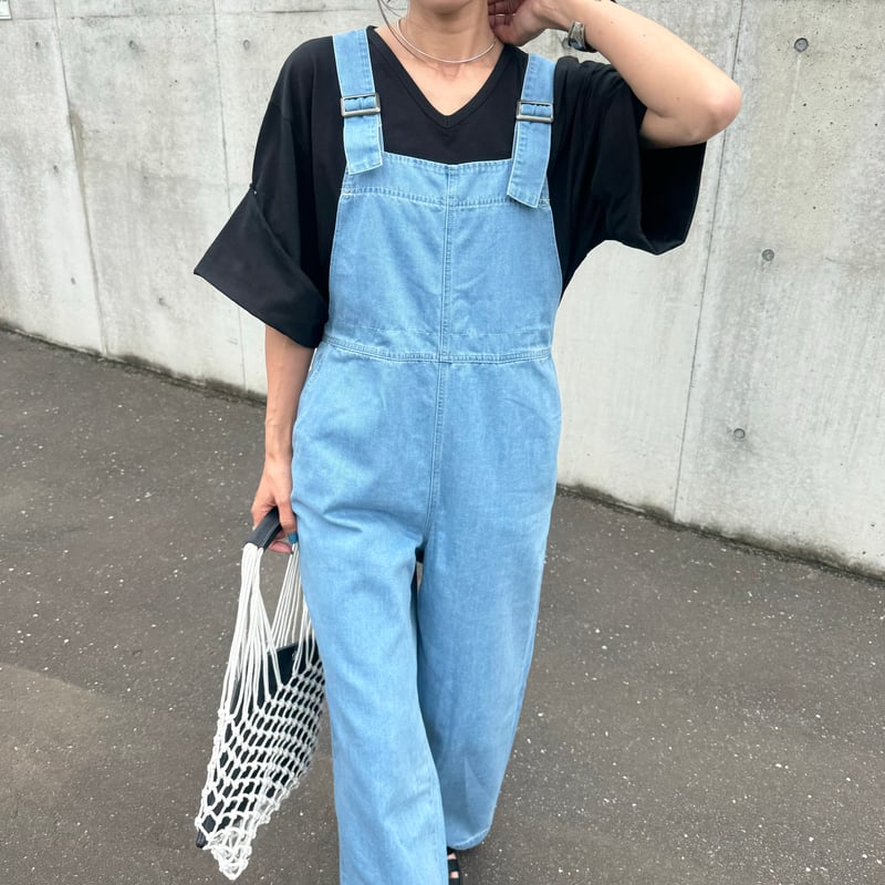 7.5ozデニムサロペット(ライトブルー) | COPINE 7.5ozデニムサロペット(ライトブルー) | COPINE