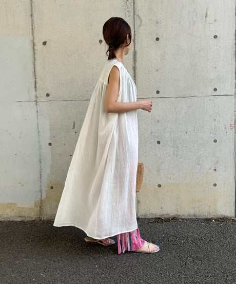 ニュアンス柄プリーツパンツ(ピンク)