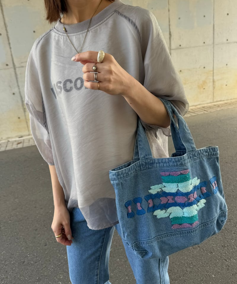 専用】オルテガ × デニム トートバッグ オルテガ刺繍デニムトートバッグ | COPINE