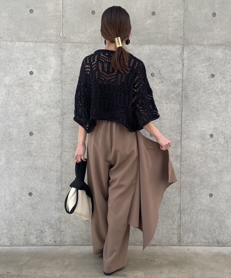 2wayラップストレートロングパンツ