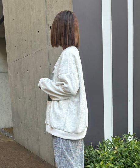 フォトプリントスウェット(ライトグレー)