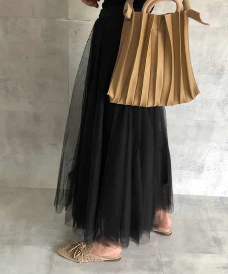 プリーツデザイン2WAY BAG(2color)