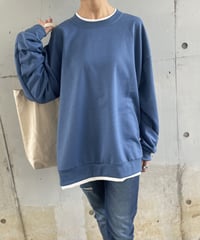 レイヤード風オーバーサイズスウェット