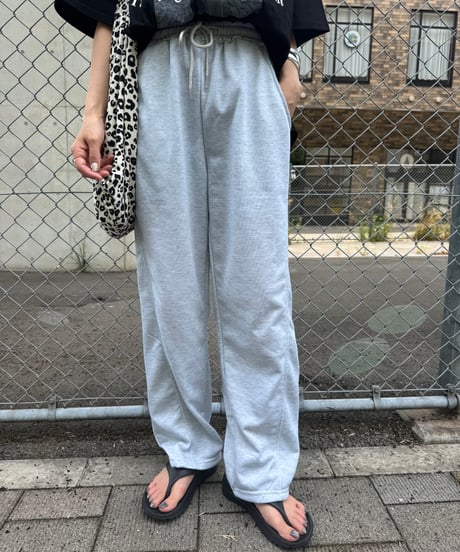 サイド切り替えスウェットパンツ(グレー)