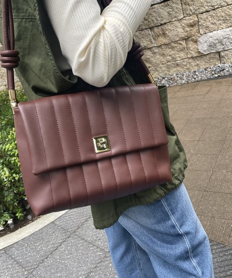 キルティングショルダーバッグ(2color)