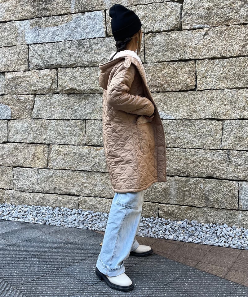 しっかり防寒！裏ファーキルティングコート | COPINE