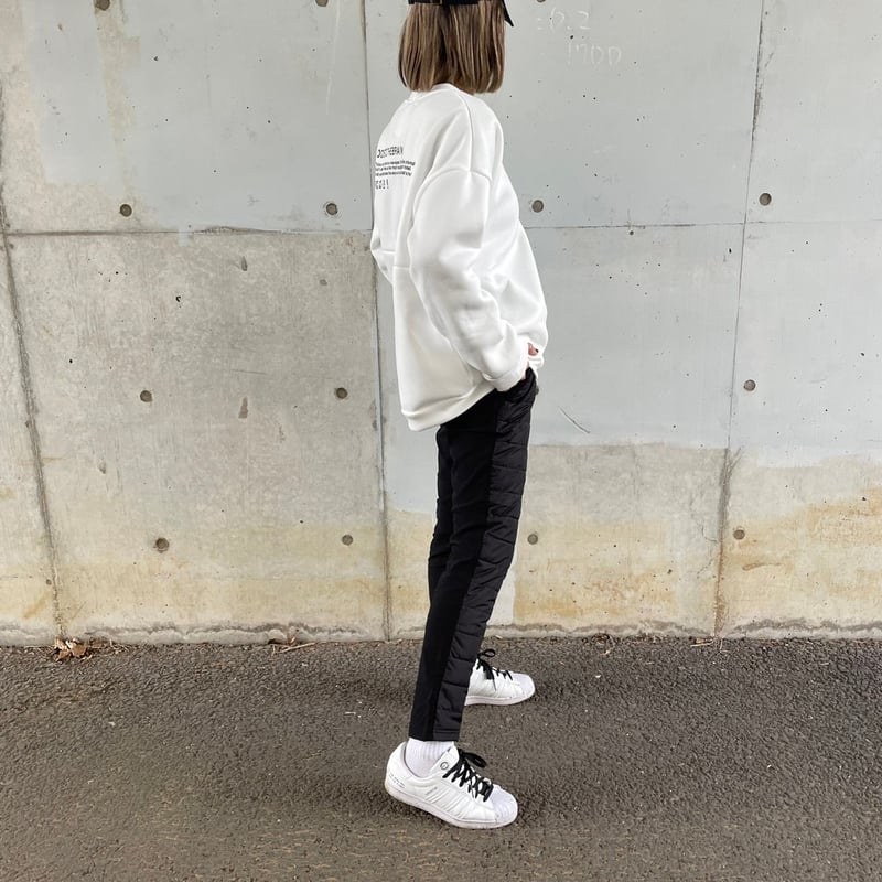 裏起毛フロント&バックロゴスウェット(ホワイト) | COPINE