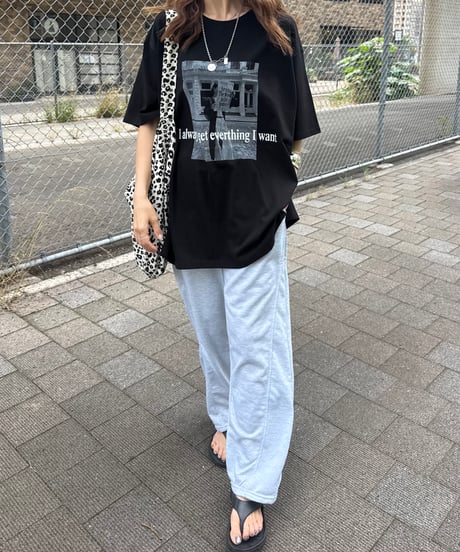 サイド切り替えスウェットパンツ(グレー)