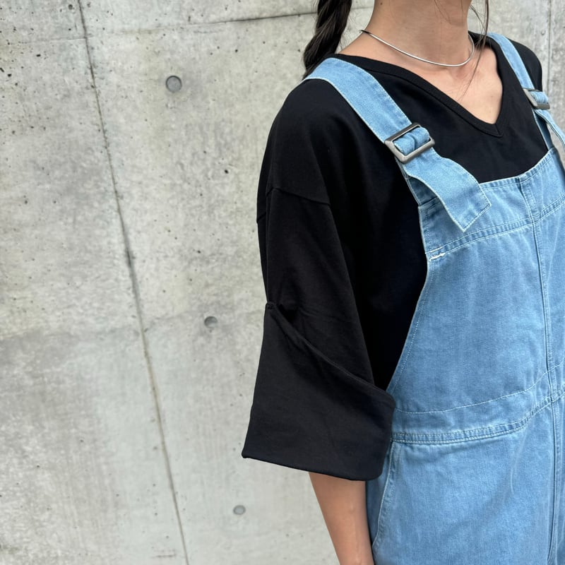 7.5ozデニムサロペット(ライトブルー) | COPINE