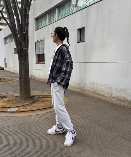 ビッグシルエットチェック柄シャツ
