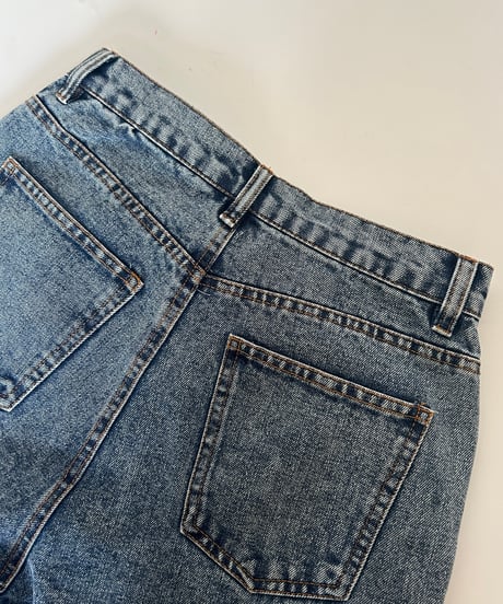 裾切替ワイドデニムパンツ(2size)
