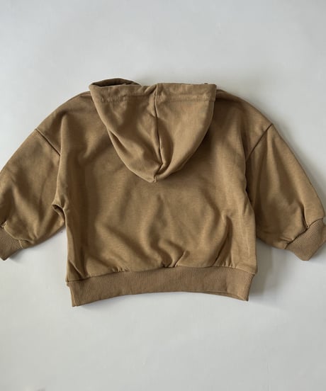【kids】くすみカラーロゴスウェットパーカー(3color・2size)