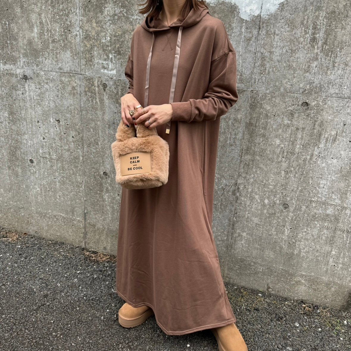 パーカーロングワンピース | COPINE