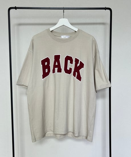 BACKコットンtシャツ(ベージュ)