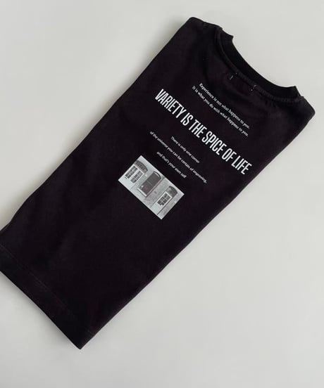 【kids】バック英字&フォトプリントtシャツ(110〜150)