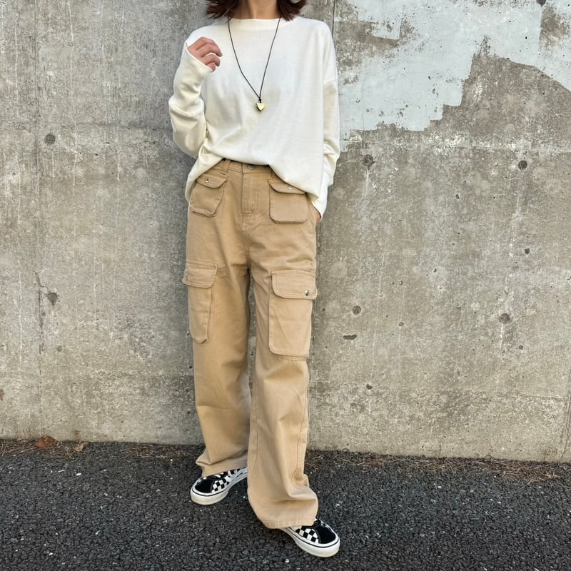 CO’sさんのパンツ♡ ちょっと気のきいた、ホワイトデニムのワイドパンツ【CO's
