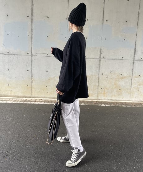 カットオフストレートデニムパンツ(ライトパープル/2size)
