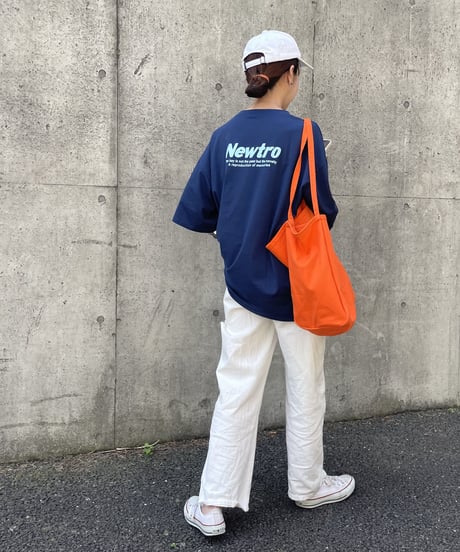 シンプルロゴビッグシルエットTシャツ(ネイビー)