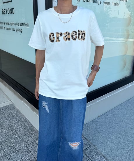 レオパードロゴTシャツ